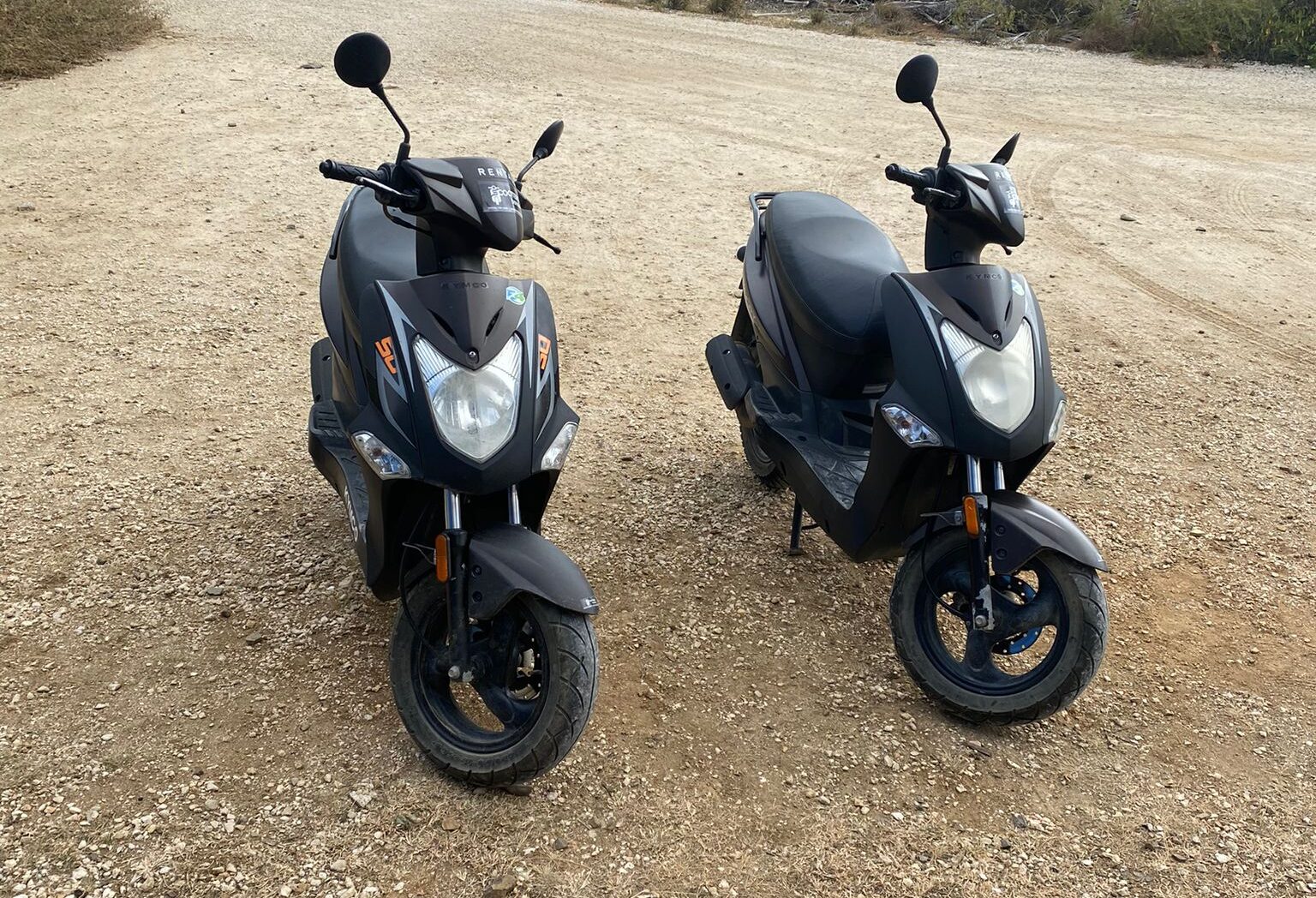 Scooters op Bonaire