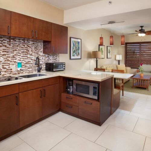 Eagle Resort Aruba Keuken en Woonkamer