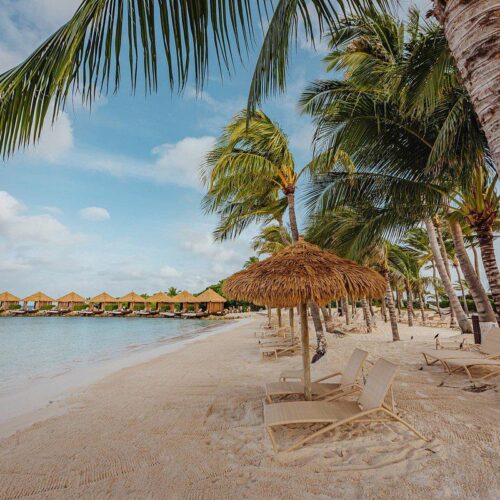 Renaissance Windcreek Resort Aruba Prive strand Renaissance Windcreek Resort Aruba Prive strand